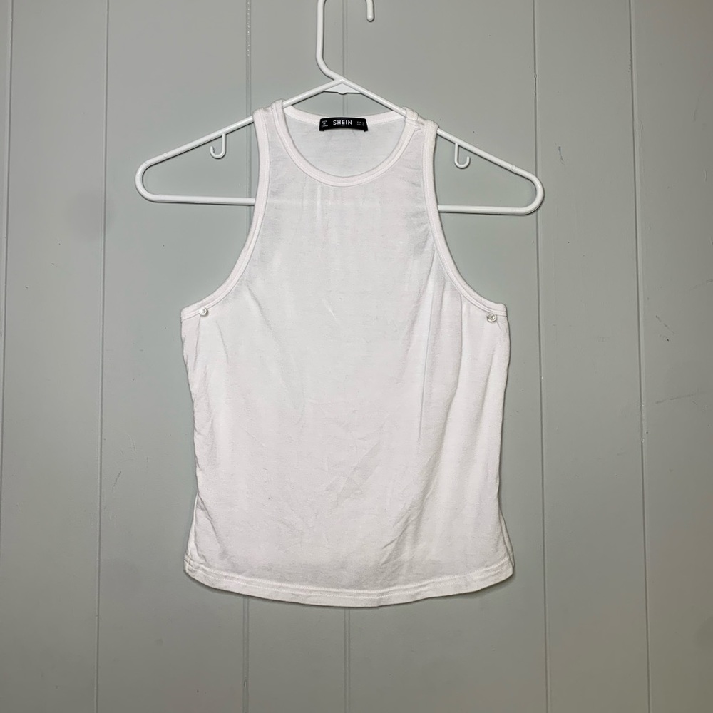 White SHEIN cropped tank